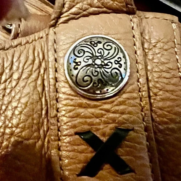 Brighton Mesa Camel Leather Bag with Whipstitching - Picture 11 of 11